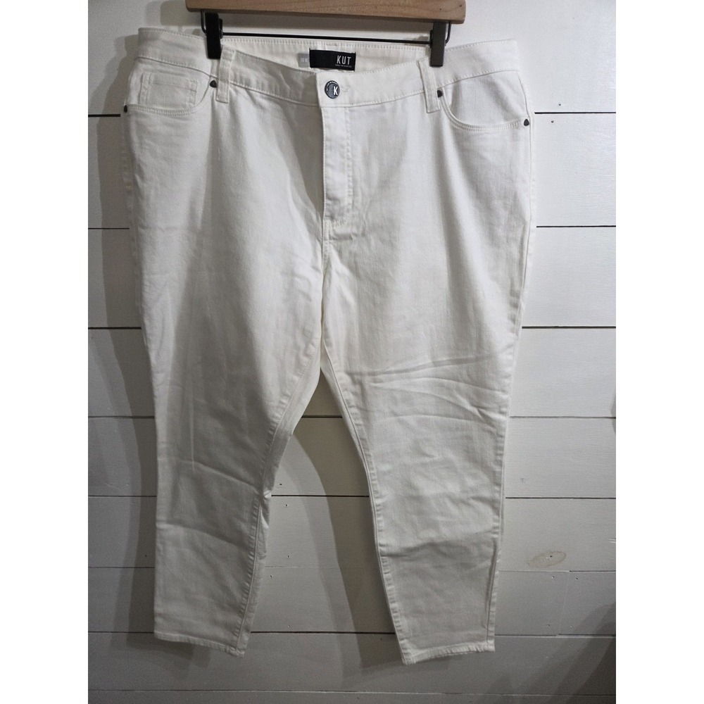 Kut from the Kloth Off-White Boyfriend Jeans